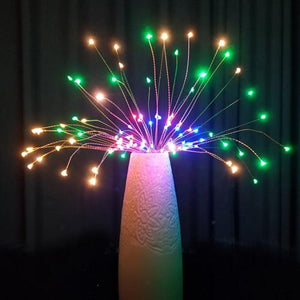 LED Copper Starburst Firework Hanging Lights