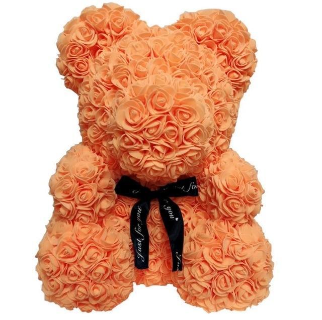 Faux Rose Teddy Bears