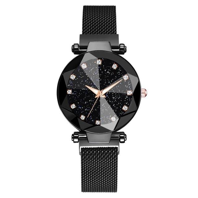 Ladies Luxury Star Magnetic Crystal Wristwatch