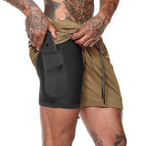 Best Men's 2 in 1 Compression-Lined Workout Shorts