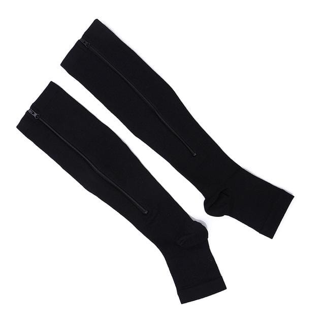 Long Zippered Compression Socks